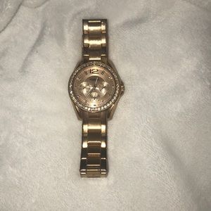 Fossil gold watch